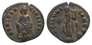 Time of Maximinus II AE 16mm.