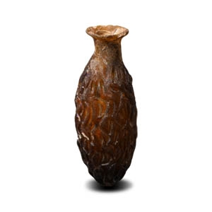 Roman Amber Glass Date Flask