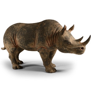 Chinese Tang Terracotta Rhinoceros