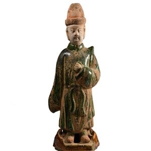 Chinese Sancai Tang Glazed Attendant