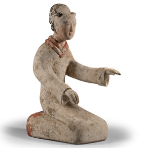 Chinese Han Kneeling Terracotta Figure