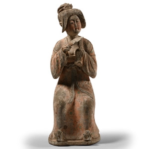 Chinese Tang Terracotta Courtly Lady