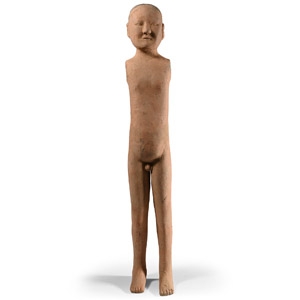 Chinese Han Naked Terracotta Male Figure