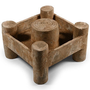Chinese Han Terracotta Incense Burner with Stand