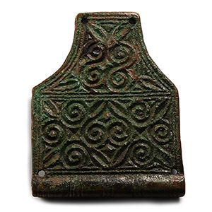 Large Late Roman Bronze Elaborate Belt Plate