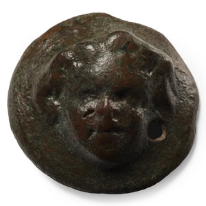 Roman Bronze Putto Mount