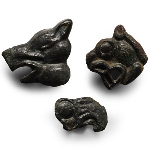 Scythian Bronze Animal Mount Group