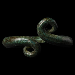 Bronze Age Ring with Scrolled Terminals