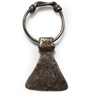 Viking Age Silver Axehead Pendant