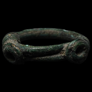 Iron Age Celtic Bronze Coiled Ring