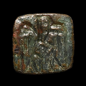 Byzantine Bronze Seal Matrix with Eagle