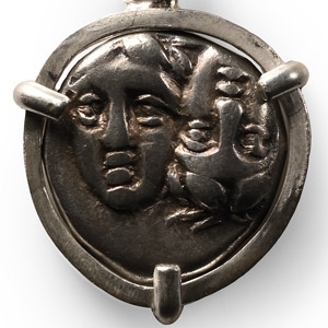 Greek Silver Istrus Drachm Pendant