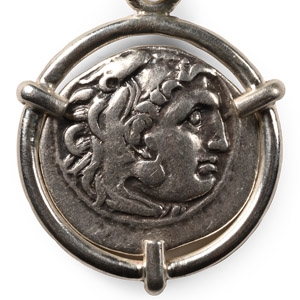 Greek Silver Alexander the Great Drachm Pendant