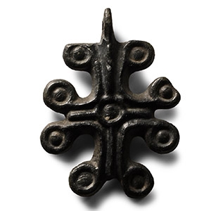 Byzantine Bronze Cross Pendant