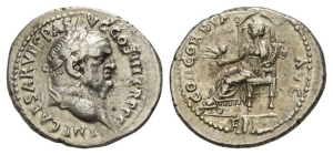 Vespasian AR Denarius.