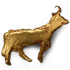 Egyptian Gold Bull Amulet