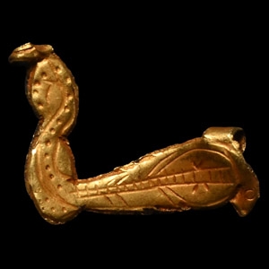 Egyptian Gold Cobra Amulet