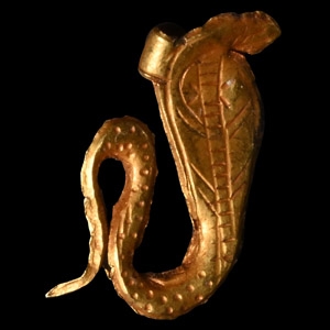 Egyptian Gold Cobra Amulet