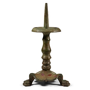 Roman Bronze Tripod Lamp Base