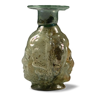 Roman Glass Janus Flask