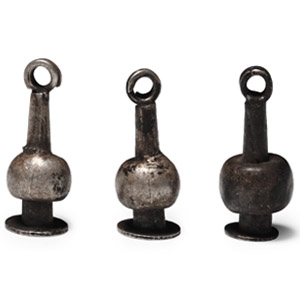 Egyptian Silver Poppy Beads