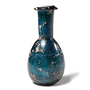 Roman Azure Blue Glass Unguentarium