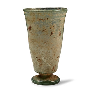 Roman Footed Glass Cup