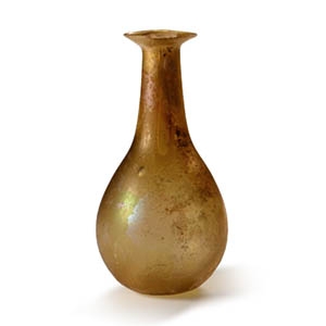 Roman Honey-Coloured Glass Unguentarium