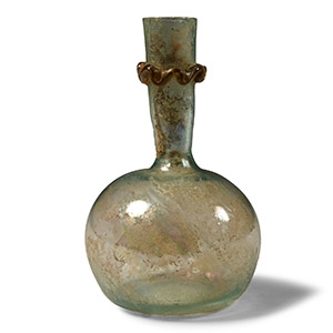 Roman Decorated Glass Flask