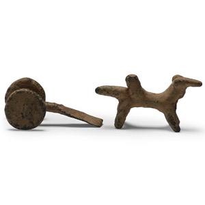 Syro-Hittite Bronze Animal and Cart