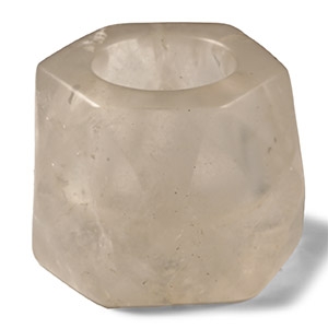 Sassanian Style Facetted Crystal Vessel