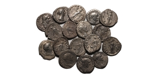 Group of Seventeen [17] Roman AR Denarii.