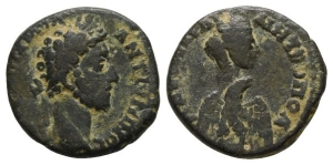 Commodus AE 20mm of Petra, Decapolis.
