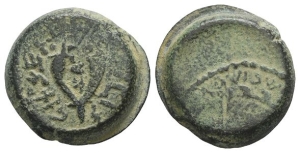 Judaea, Mattathias Antigonos (Mattatayah) AE Eight Prutot.