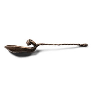 Graeco-Roman Silver Spoon with Lion Head