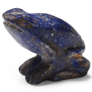 Egyptian Lapis Lazuli Frog Amulet