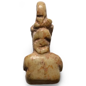 Roman Bone Pendant of a Nude Man