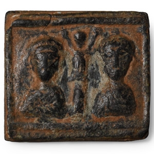 Late Roman Honorius with Theodosius II AE Exagium Solidi Weight