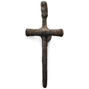 Byzantine Bronze Cross Pendant