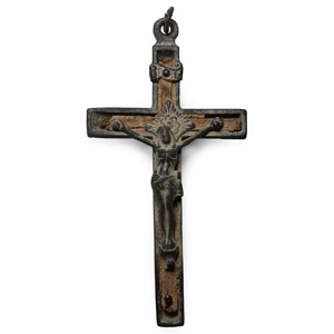 Post Medieval Bronze Cross Pendant