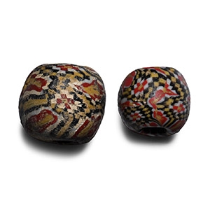 Roman Mosaic Glass Beads