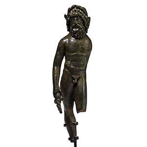Hellenistic Bronze Statuette of Zeus
