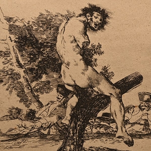 Francisco Goya This is worse (Esto es peor), Plate 37 of The Disasters of War series