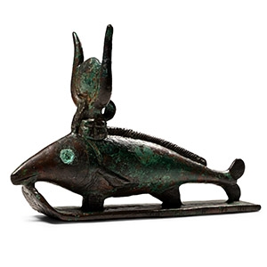 Large Egyptian Bronze Oxyrhynchus Fish of Per-Medjed