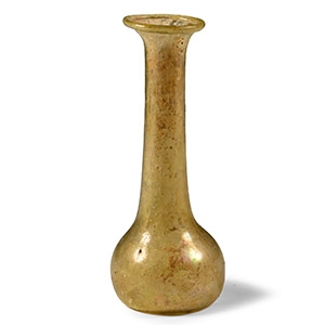 Roman Yellow Glass Bottle