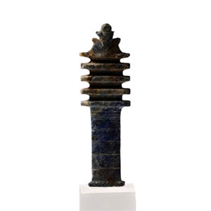 Egyptian Lapis Lazuli Amulet of a Djed Pillar