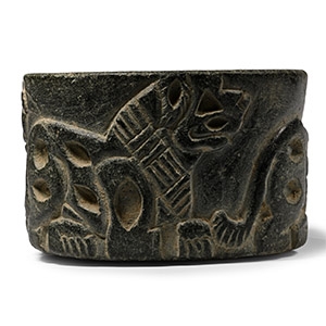 Bactrian Chlorite Vessel with Lions