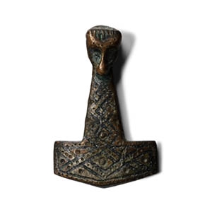 Viking Silver Thors Hammer Pendant