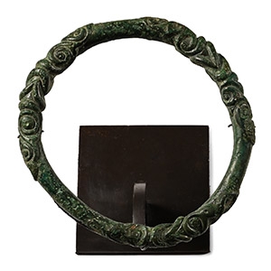 Iron Age Celtic Bronze Plastic Style Bangle