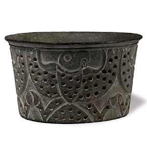Bactrian Stone Bowl with Birds